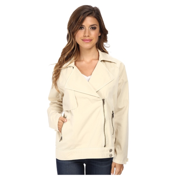 Michael Stars Jackets & Blazers - Michael Stars Moto-Trench Jacket in Natural - S
